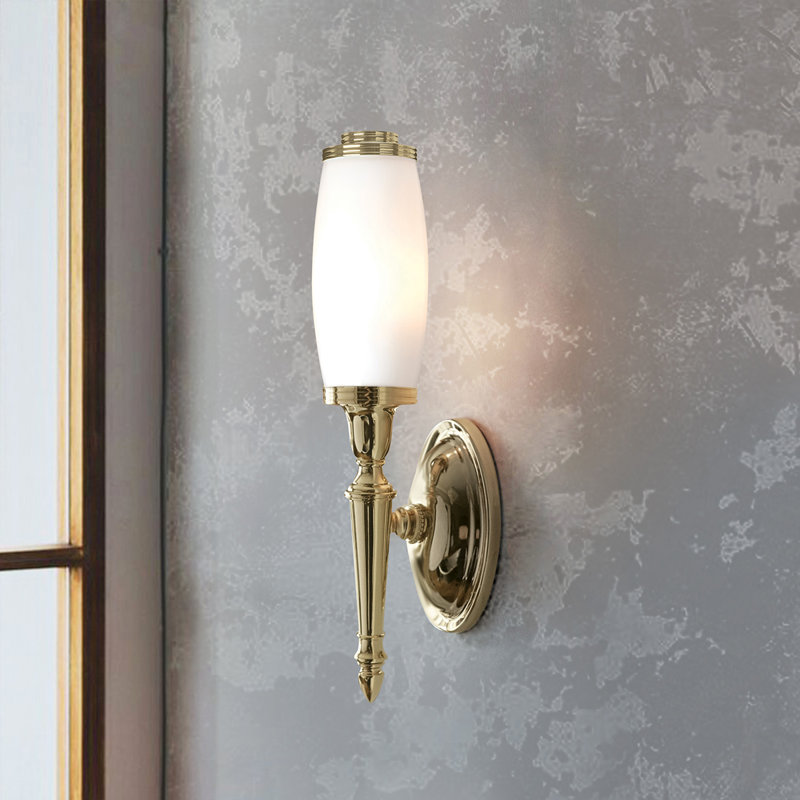Dryden 1 Light Bath Sconce, Polished Brass