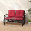 Chaise berçante d'extérieur en métal avec coussins-2107773419-2095077274