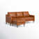 Daylen 2 - Piece Genuine Leather Reversible L-Sectional