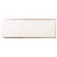 Méridienne d'extérieur - Design en bois d'acacia et en rotin PE avec coussin blanc