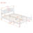 Solid Wood Platform Bed with Headboard