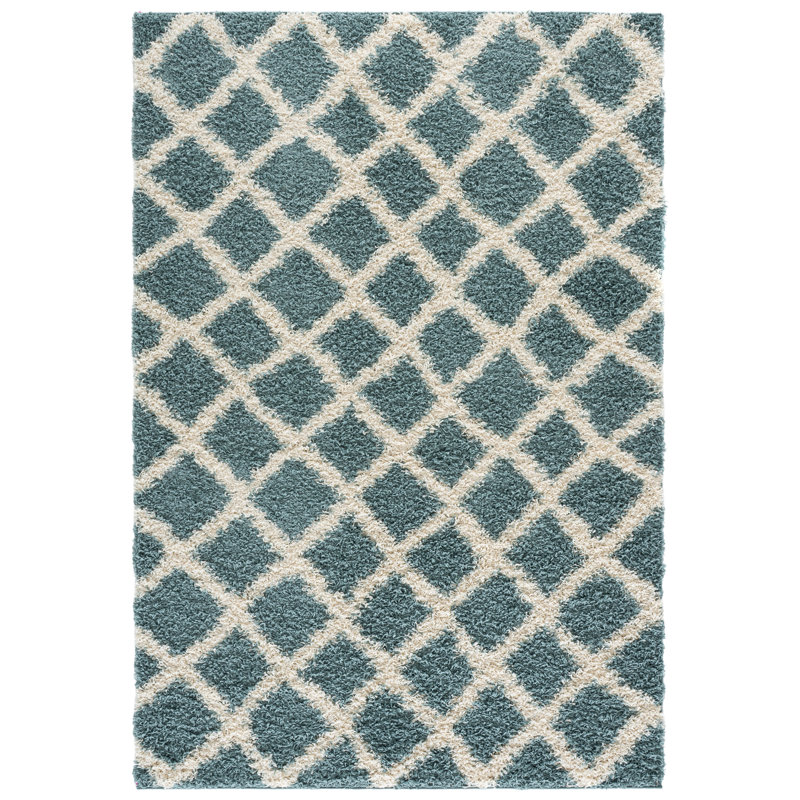 Arsheq Sgd-Dallas Shag Performance Geometric Rug, Rectangle 5'1" x 7'6"
