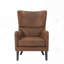 Chaise avec accoudoirs cloutée
