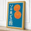 Orange Chrysanthemum Poster Retro - Wrapped Canvas-1256921218-1256921222