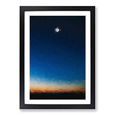 Total Eclipse of the Sun in Abstract - Picture Frame Graphic Art Print