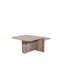 Table basse rectangulaire à deux niveaux, travertin-1016203455
