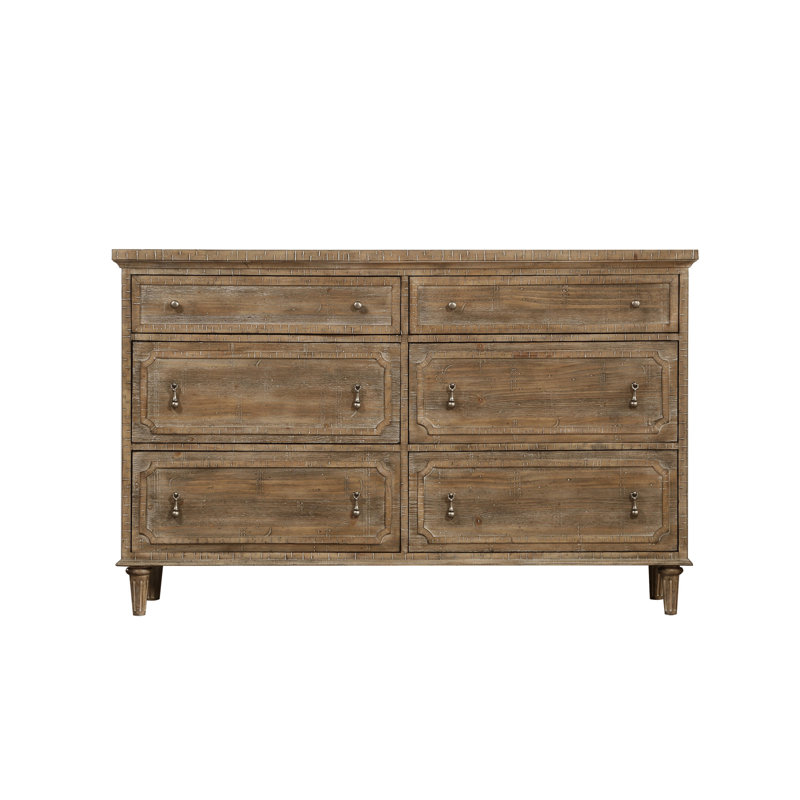 Commode 6 tiroirs Ludin Taupe