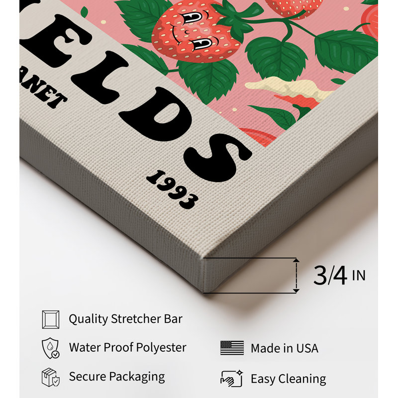 Strawberry Fields, Unframed, Canvas, 24"H x 32"W