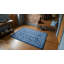 Tapis en laine touffeté à la main, tapis bleu, tapis élégant et luxueux pour rehausser votre décor de salon, de chambre à coucher, de bureau ou de maison avec élégance contemporaine-380334686