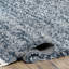 Esch Solid Shag Area Rug for Living Room Bedroom Dining Room Nursery, Blue/Ivory-1460766292