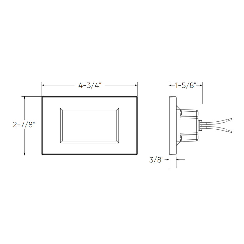 Black and Bronze Dimmable LED Recessed Wall Light