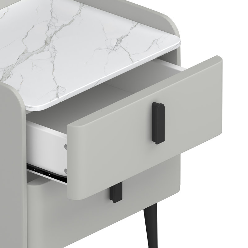 Table de bout (ensemble de 2), Gris