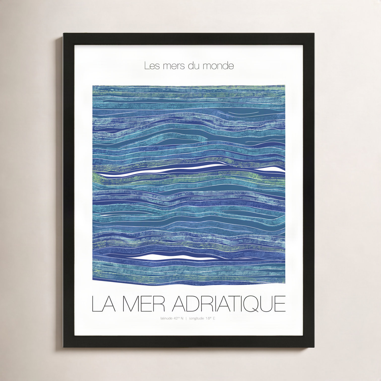 Kerrin "Adriaique" Print by Jacques Pilon, 50" H x 40" W x 1.25" D