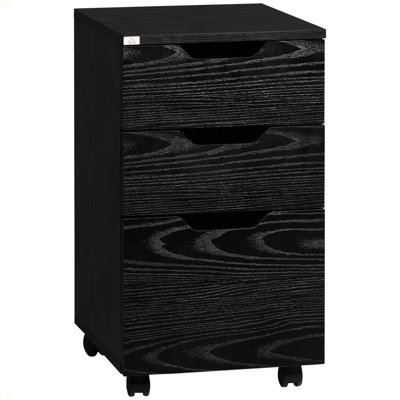 3 Drawer Office Storage Cabinet, Under Desk Cabinet With Wheels by Ebern Designs