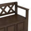 Banc de rangement en bois massif Amherst-121977463