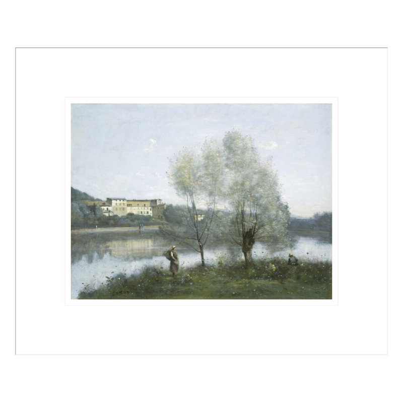 Ville-d'Avray par Jean-Baptiste-Camille Corot, H 13,75 po x l 16,39 po