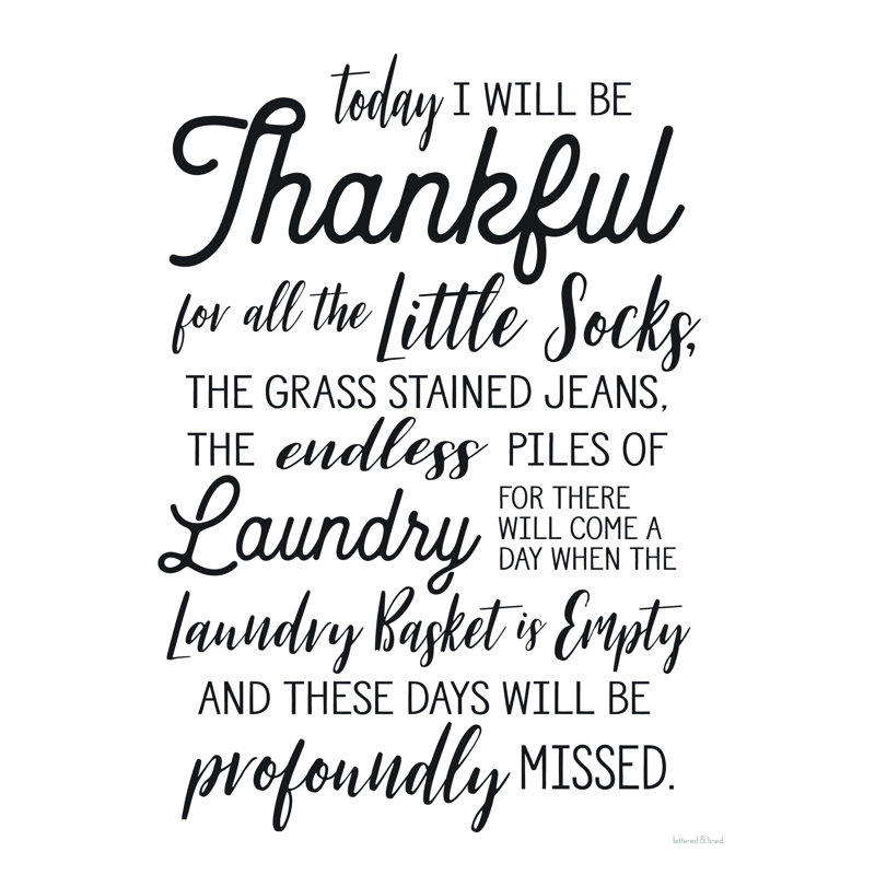 " Laundry Blessings I ", 16" H x 12" W  