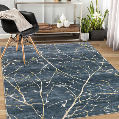 Osvalda Washable Abstract Rug