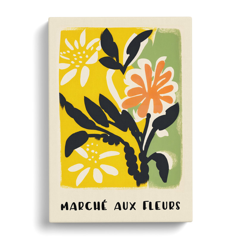 XMKTMKT-336 French Flower Market Exhibition No.3 - Wrapped Canvas Print, 50cm H x 35cm W x 3cm D