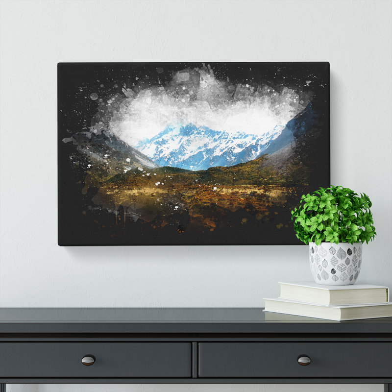 Aoraki Mount Crook New Zealand - Wrapped Canvas, 35cm H x 50cm W x 3cm D
