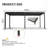 8640E Louver Pergola 10X19ft Aluminum Frame & Steel Louvers
