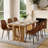 64.5" Rectangle Dining Table With Sculptural Pedestal Base-1060758407