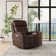Panorama Leather Swivel Power Recliner