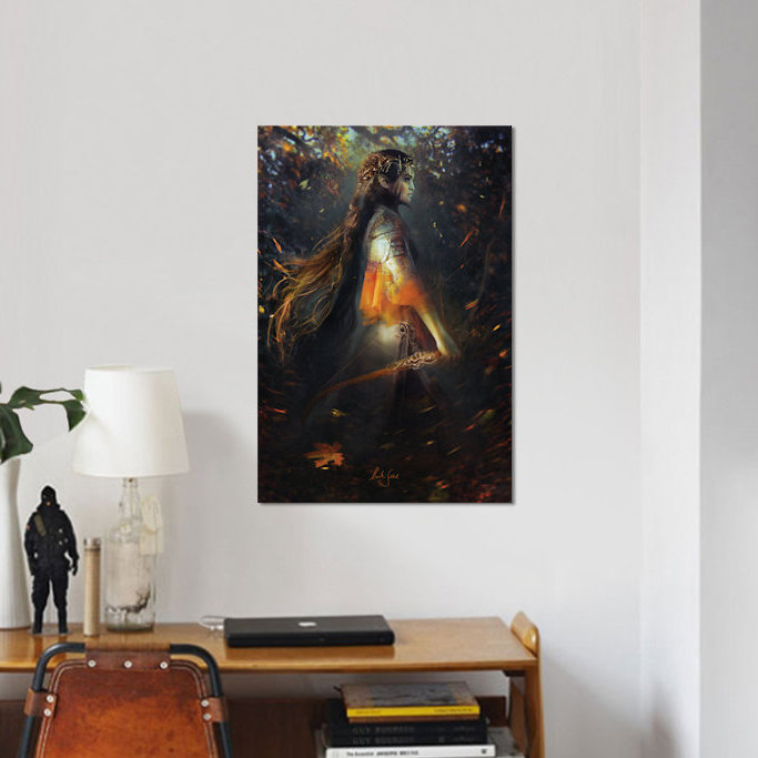 « phoenix warrior », impression sur toile, H 12 po x l 8 po x P 0,75 po