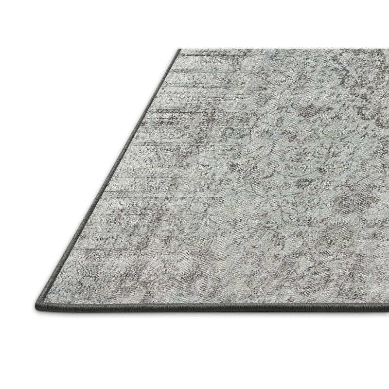 Tapis gris/beige traditionnel, Rectangle 5 pi x 7 pi
