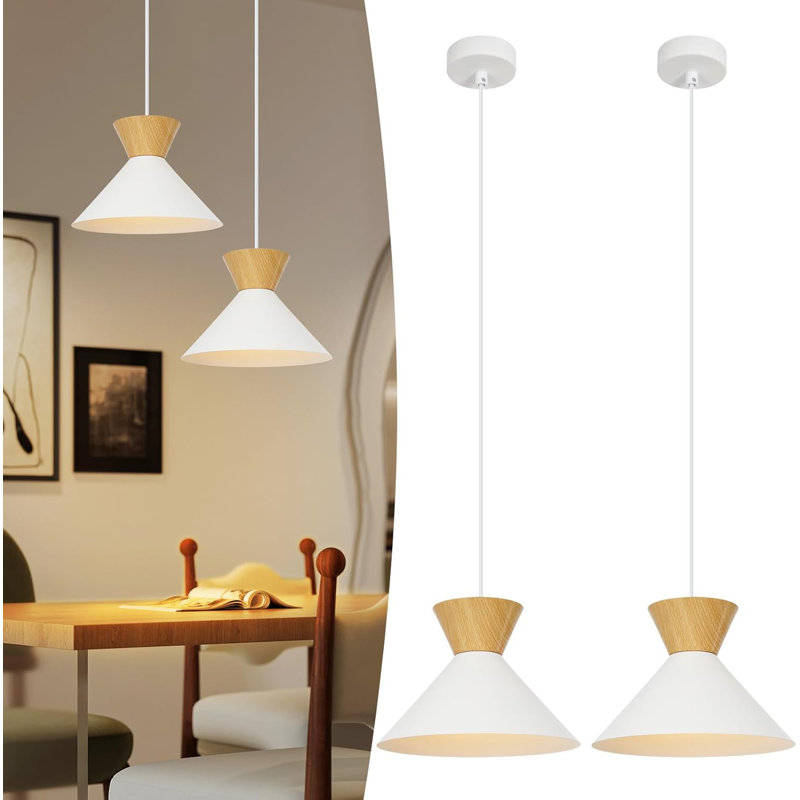 1 - Light Bowl Pendant, White, Stainless Stee