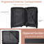 Bagage rigide, valise légère en ABS durable avec verrou TSA, bagage de transport de 20 pouces-130603715