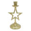 Sagebrook Home 9X5" Star Taper Holder, Gold