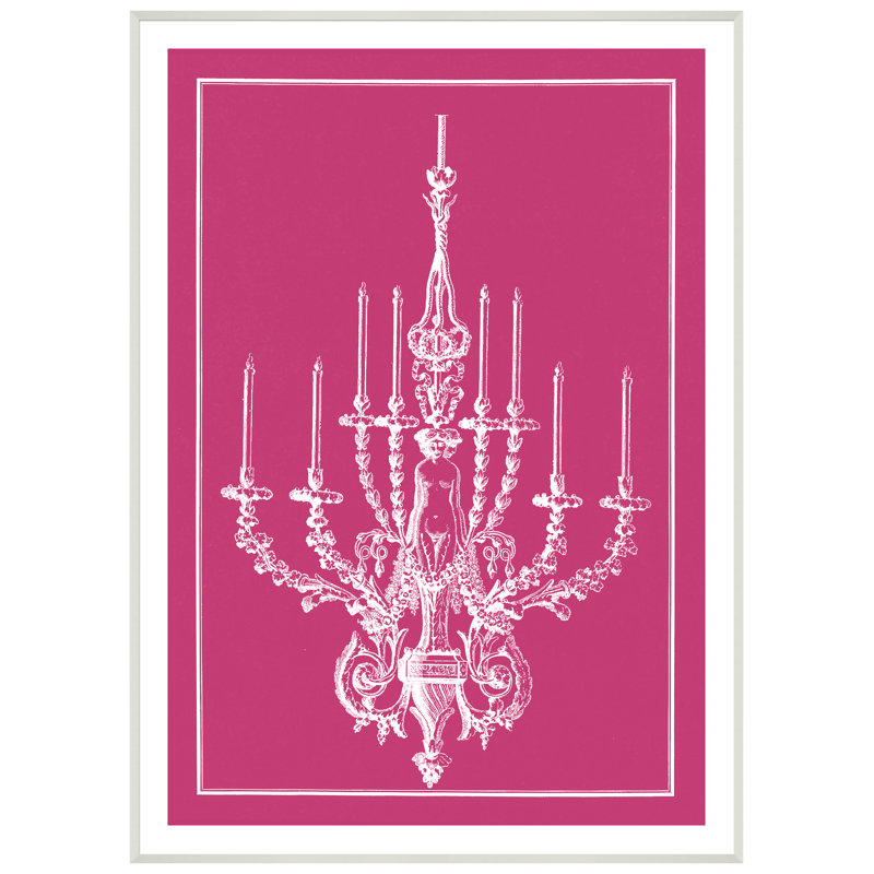 «Pop Chandelier», reproduction d'impression encadrée