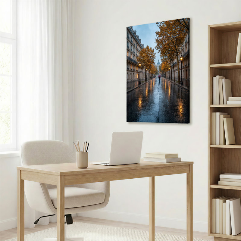 Ensemble de 1 tableau sur toile Rainy Street, 2840