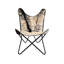  Poils sur chaise papillon noire / blanche