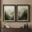 «Mystic Mountain Pine Layers», ensemble de 2 reproductions d'art murales encadrées de qualité supérieure sur papier 26 po x 36 po-121103580