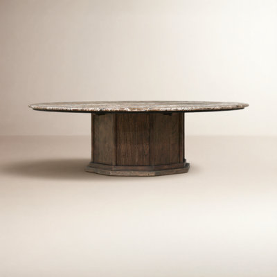 Agatha 50" Genuine Marble Coffee Table