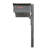 Aluminum Post Mounted Mailbox with Magnetic Closure