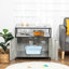 Enceinte de litière pour chat gris - Gardez votre maison propre et heureuse avec le rangement caché de la salle de bain en gris. Espace. Store Mag magazines Plants
