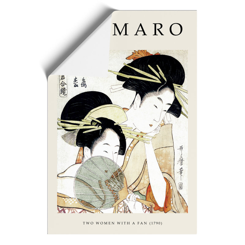 Chojiya Hinazuru Hinamatsu by Kitagawa Utamaro - Unframed Painting, 42cm H x 30cm W x 0.1cm D