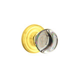 Privacy Providence Crystal Clear Knob with Regular Rose