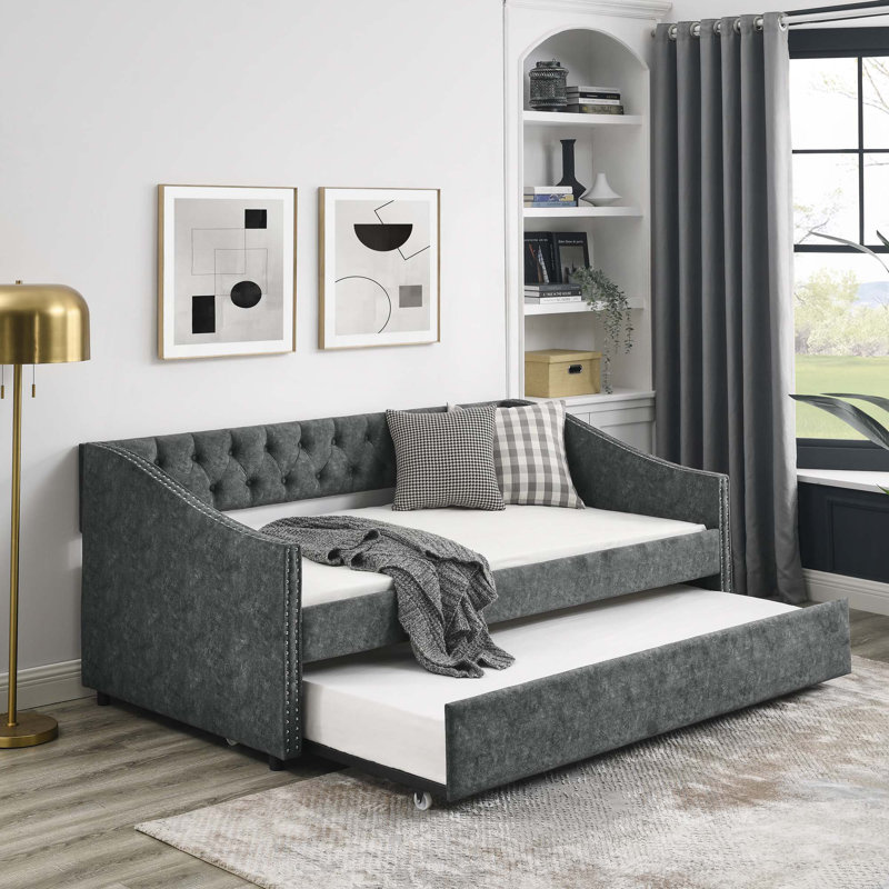 Cherel Daybed, Twin, Dark Gray 2