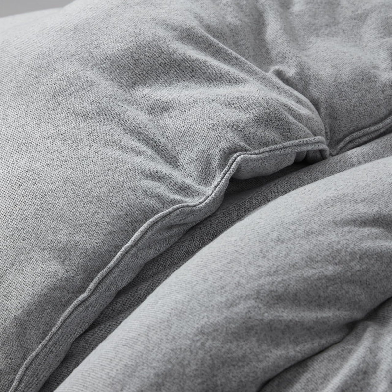 Coma Inducer Sweater Weather Oversized Comforter Set, King Comforter + 2 King Shams, Gray