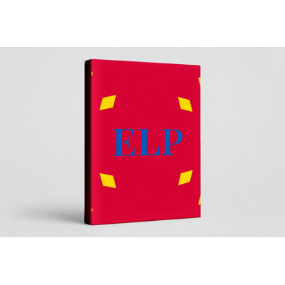 El Paso City Colors Luxury Diamond Monogram — Yellow Red Blue — Canvas Wall Art