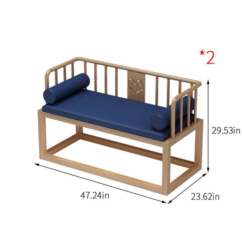 Banc rembourré en similicuir Light Luxury Cafe