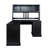 Home Office Computer Desk With Black Antiqued , 2 Open Shelf, 2 Large Drawers, Sufficient Storage, Scratch- Look,-48422530