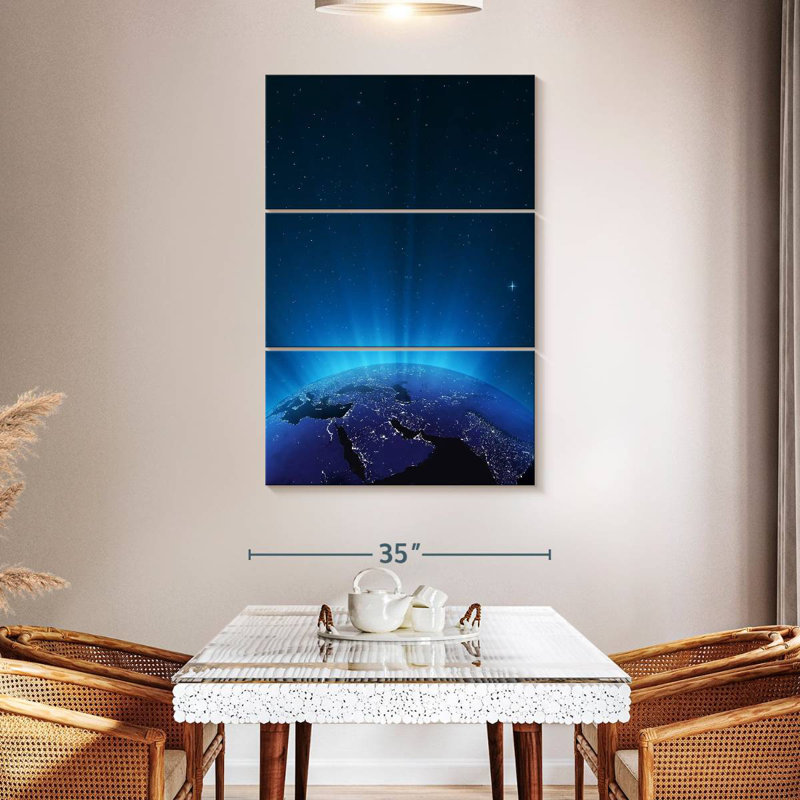 Oberle Glowing Earth, 32" H x 20" W