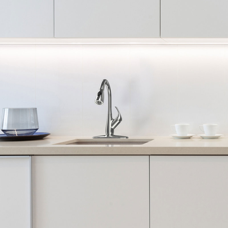 Robinet de cuisine à poignée simple pull down Legacy, Chrome poli
