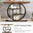 41.3" Industrial Console Table, 4-Tier Rustic Brown Sofa Table With Unique Circle Metal Frame & Storage Shelves, Narrow Entryway Accent Table For Living Room, Hallway, Foyer-511172730