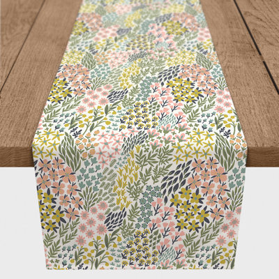 Brazeale Rectangle Floral Polyester Table Runner